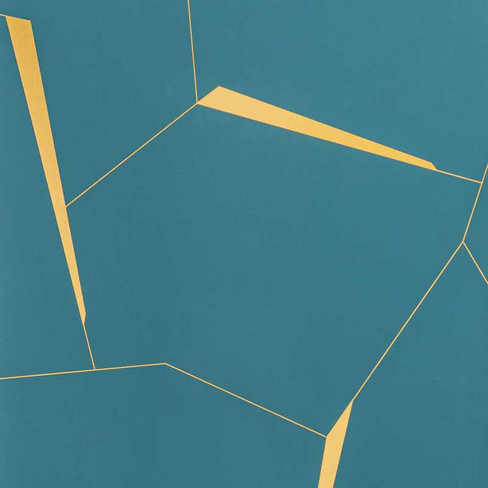 Kravet Couture Divergent Teal Wallpaper Sample W3575.35.0