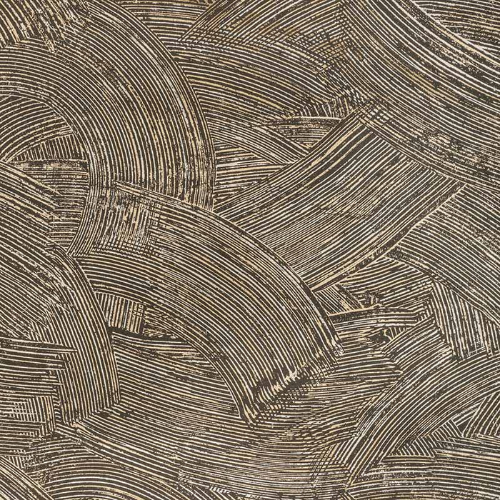 Kravet Couture Modern Swirl Wp Noir Wallpaper Sample W3831.8.0