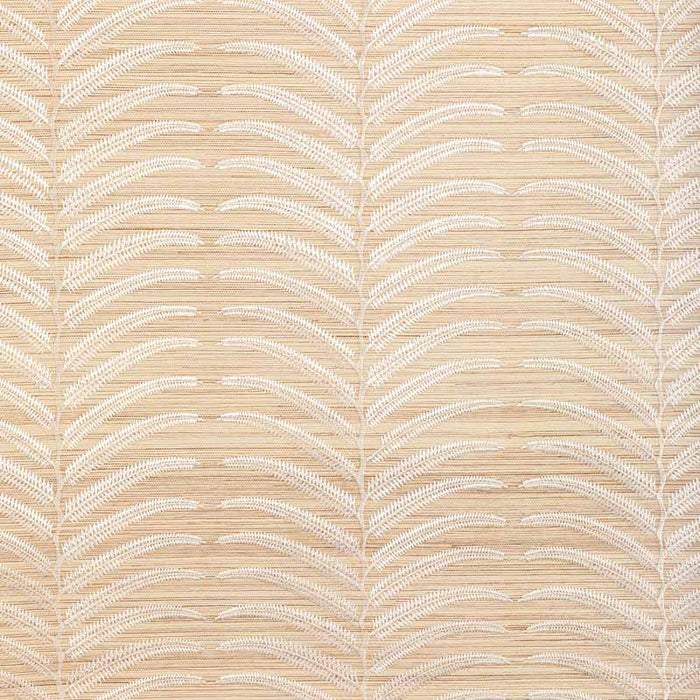 Kravet Couture Plantae Emb Sisal Ivory Wallpaper Sample W3834.161.0