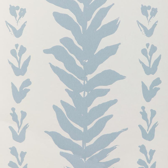 Kravet Couture Climbing Leaves Wp Chambray Wallpaper Sample W3937.51.0