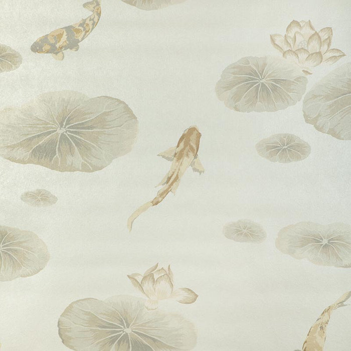 Kravet Couture Lotus Pond Mica Wp Pearl Wallpaper W4144.1611.0