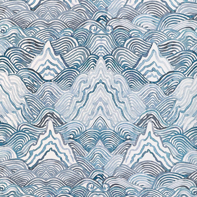 Kravet Couture Shangri La Wp Indigo Wallpaper W4150.550.0