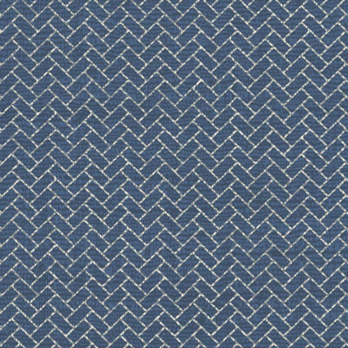 Winfield Thybony Haberdashy Indigo Wallpaper Sample WBP10212.WT.0