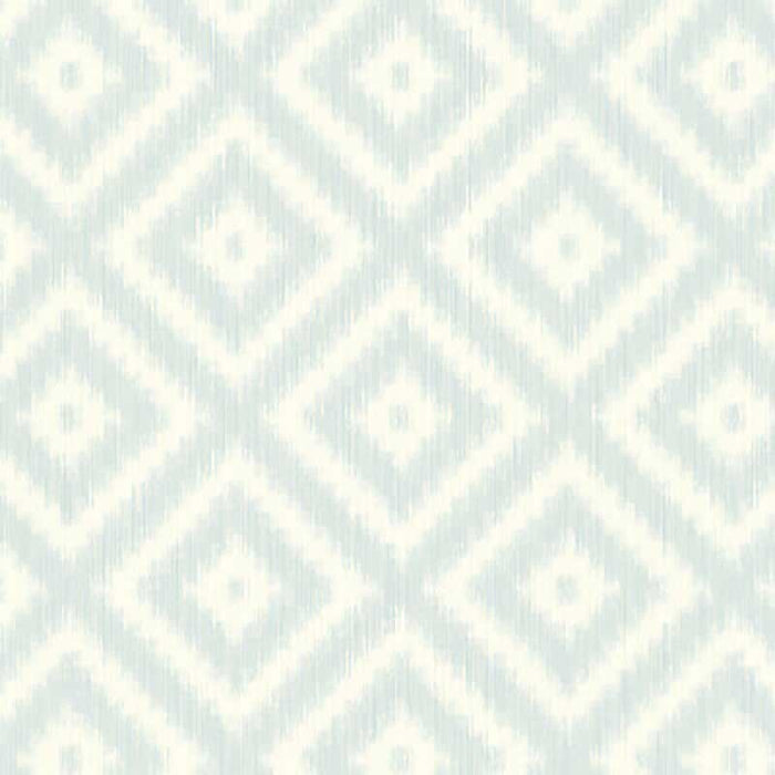 Winfield Thybony Ikat Diamond Clear Skies Wallpaper Sample WBP10804P.WT.0