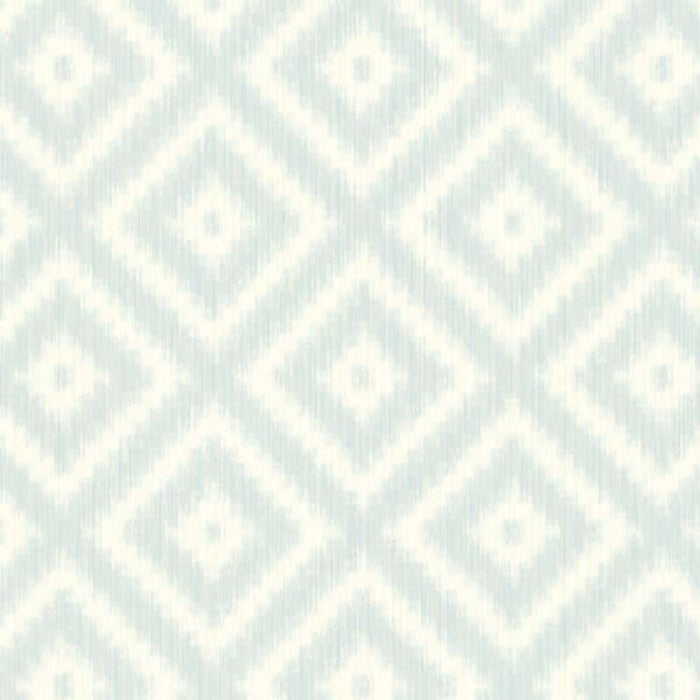 Winfield Thybony Ikat Diamond Clear Skies Wallpaper Sample WBP10804.WT.0