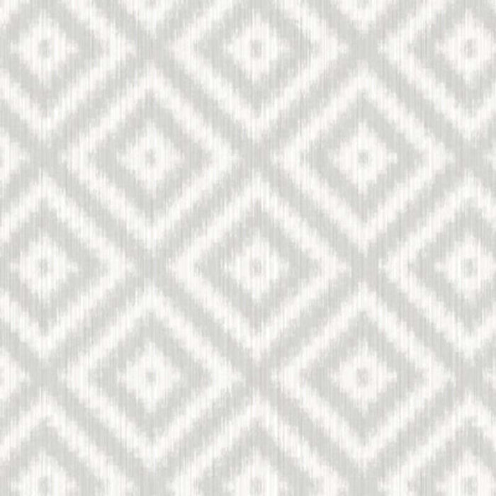 Winfield Thybony Ikat Diamond Harbor Grey Wallpaper Sample WBP10808.WT.0