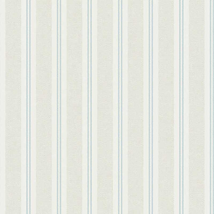 Winfield Thybony Ticking Stripe Clear Skies Wallpaper Sample WBP11404P.WT.0