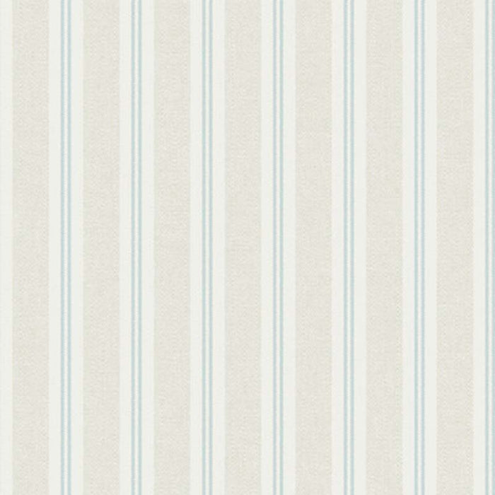 Winfield Thybony Ticking Stripe Clear Skies Wallpaper Sample WBP11404.WT.0