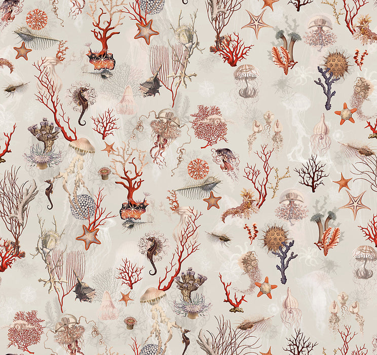 Jean Paul Gaultier Corail Ecru Wallpaper Sample WH000013324