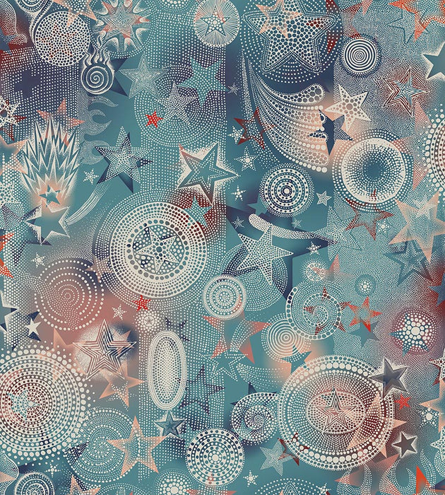 Jean Paul Gaultier Etoiles Bleus Wallpaper Sample WH000023332