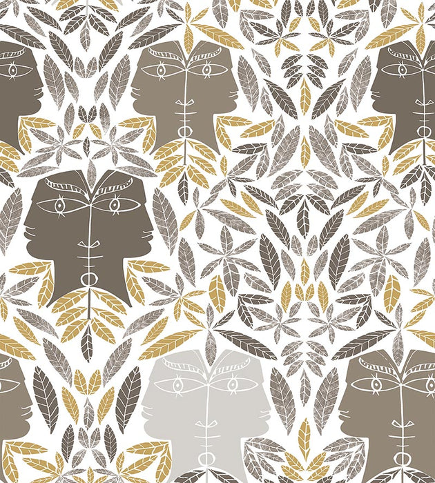 Lelievre Cap D'Ail Taupe Wallpaper Sample WH000026470