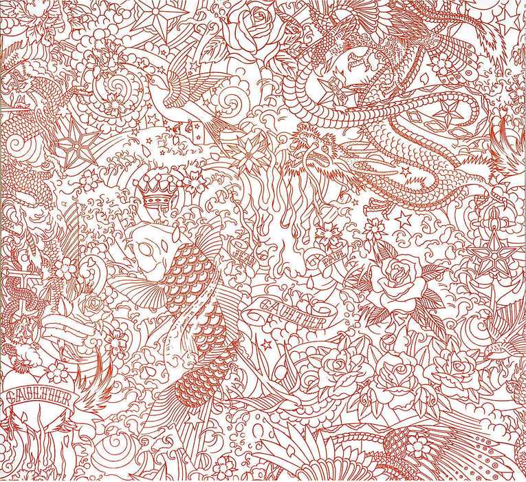 Jean Paul Gaultier Horimono Orange Wallpaper Sample WH000033303