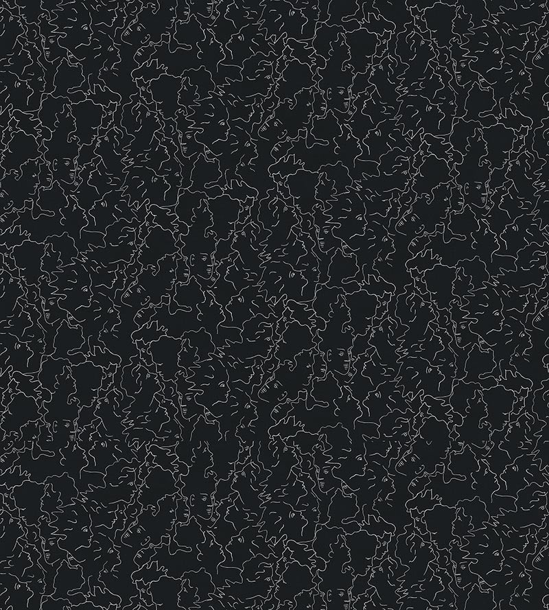 Lelievre Ressemblance Ardoise Wallpaper Sample WH000036462