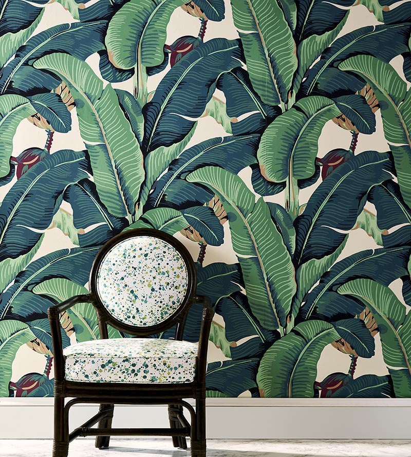 Hinson Hinson Palm - Wide Width Green Wallpaper WHN000144000