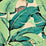 Hinson Hinson Palm - Paperweave Green On Straw Wallpaper Sample WHN 000144003