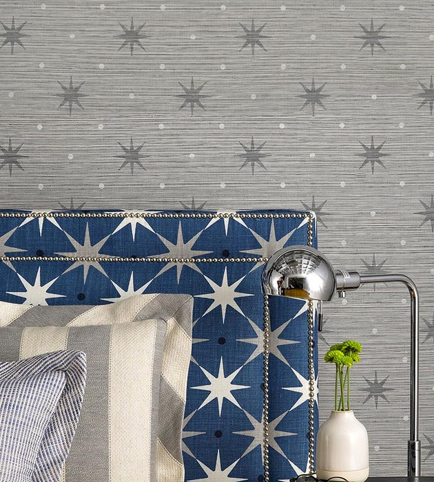 Hinson Big Trixie Grey Wallpaper Sample WHN000444002