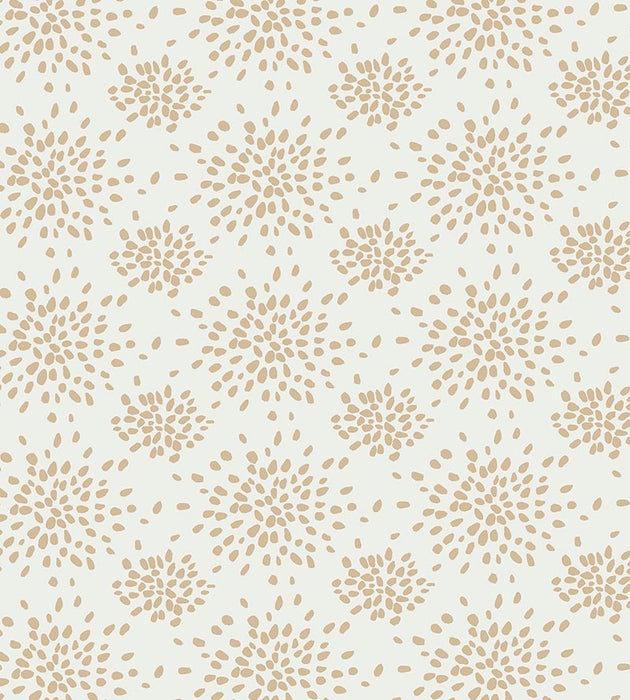 Hinson Fireworks Beige On White Wallpaper Sample WHN000AP1020