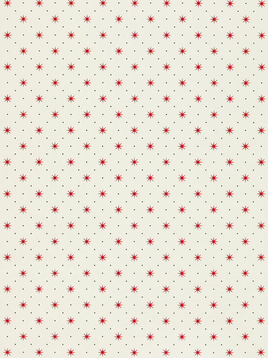 Hinson Trixie Red & Black On White Wallpaper Sample WHN000RP1003D