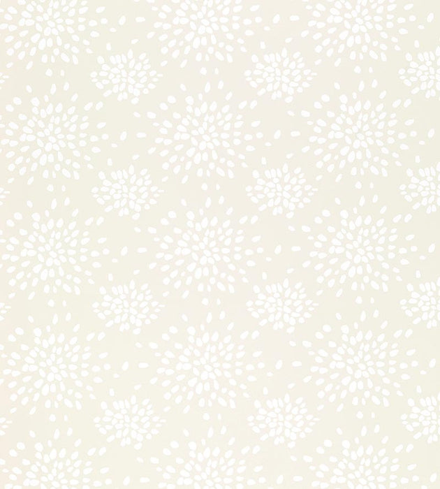 Hinson Fireworks White On Off-White Wallpaper Sample WHN000WP1020