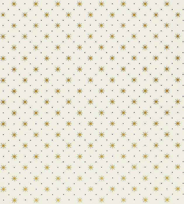 Hinson Trixie Gold/Black On White Wallpaper WHN00YYP1003