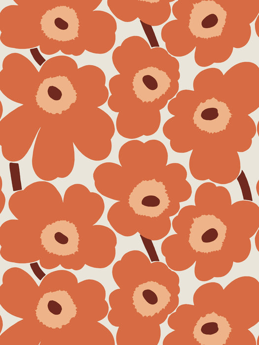 Jannelli & Volpi Unikko Tangerine Wallpaper WJ2000125100