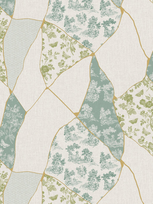 Jannelli & Volpi Kintsugi Jade Wallpaper WJ200036700