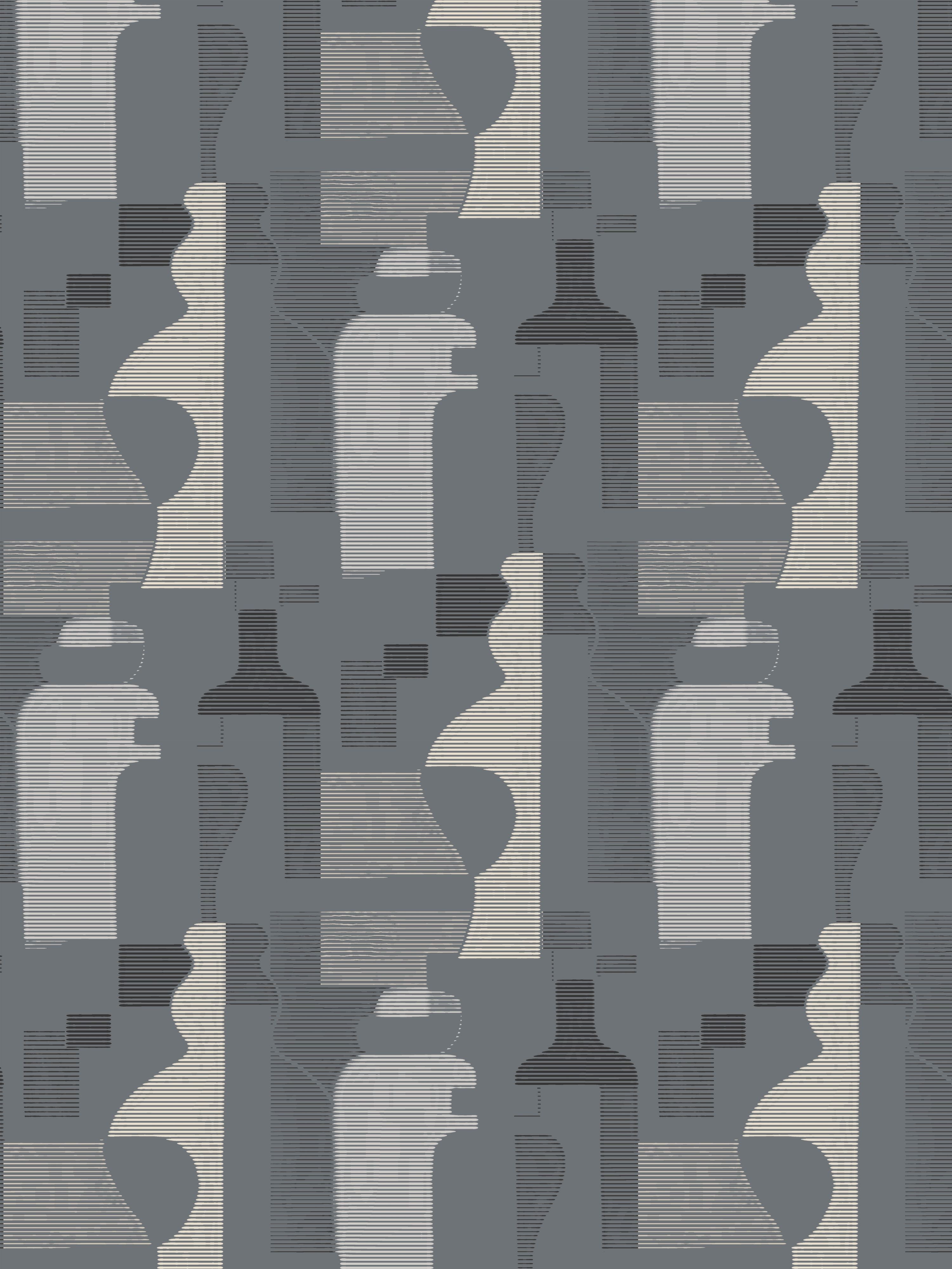 Jannelli & Volpi Forma - Metalized Slate Wallpaper WJ200037003