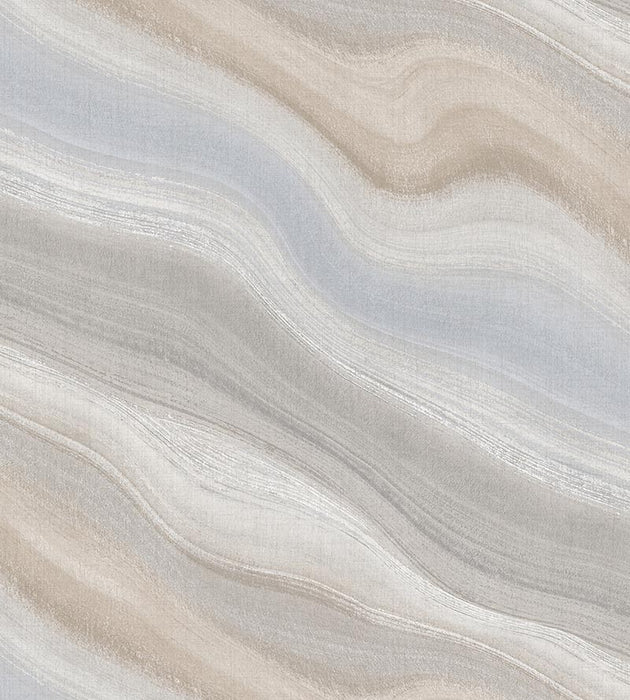 Scalamandre Paria Canyon Taupe Wallpaper Sample WMAST010900