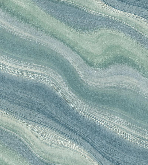 Scalamandre Paria Canyon Seafoam Wallpaper WMAST040900