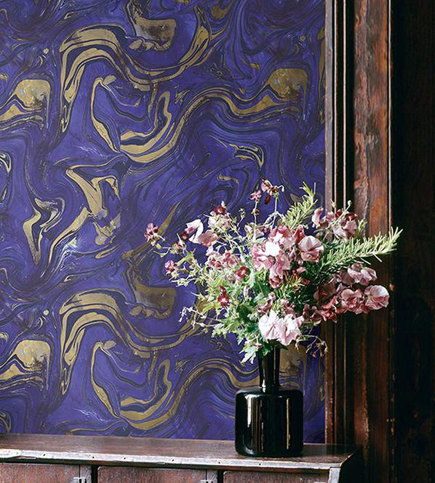 Scalamandre Petra Purple Haze Wallpaper Sample WMAST090910