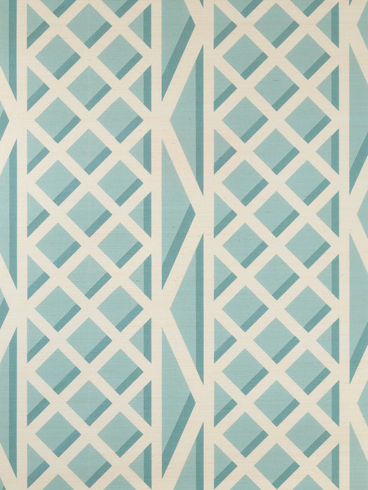 Pierre Frey Treillage Bleu Wallpaper FP769004