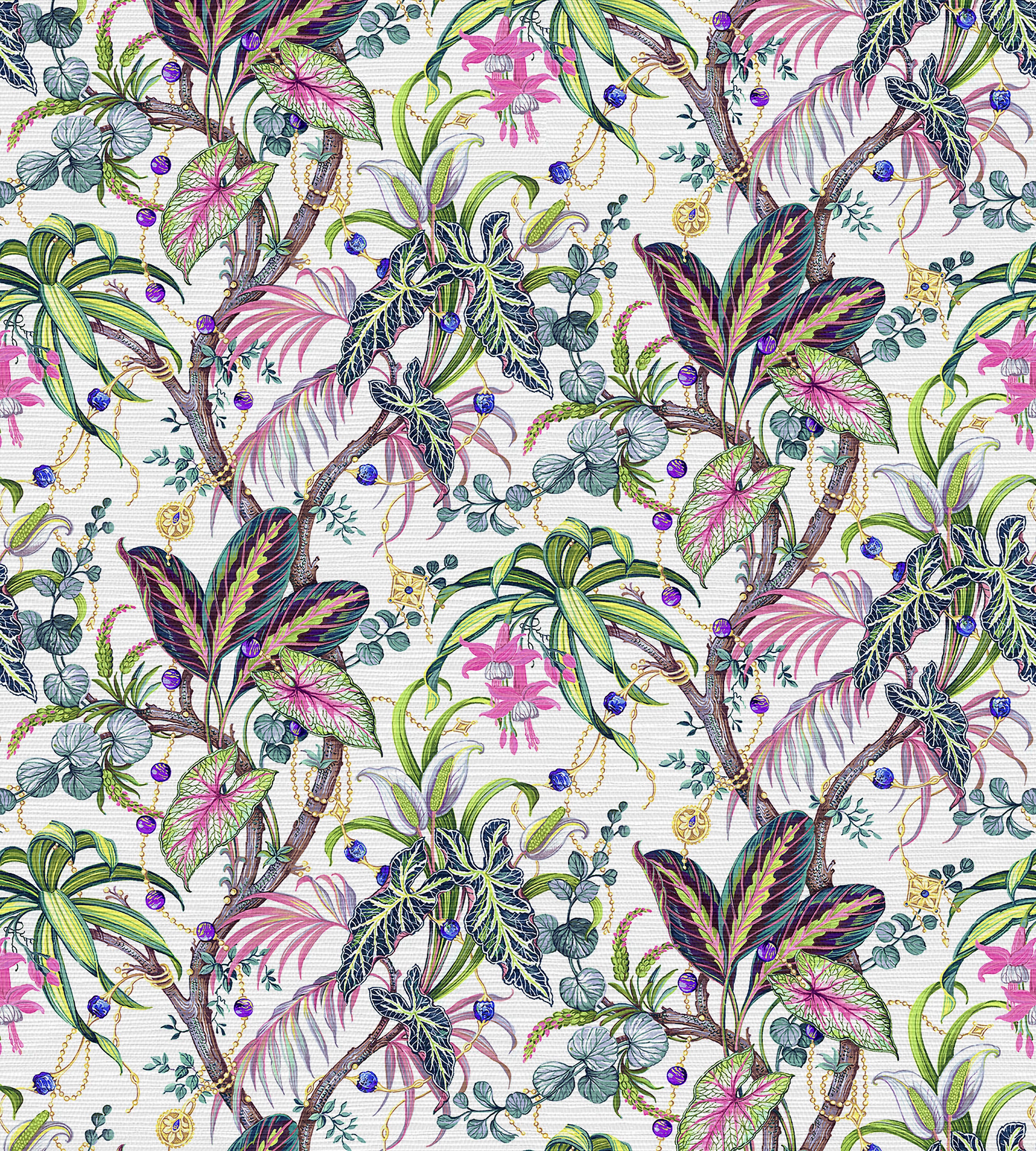 Nicolette Mayer Amazonia Pompadour Wallcovering Sample WNM0001AMAZ