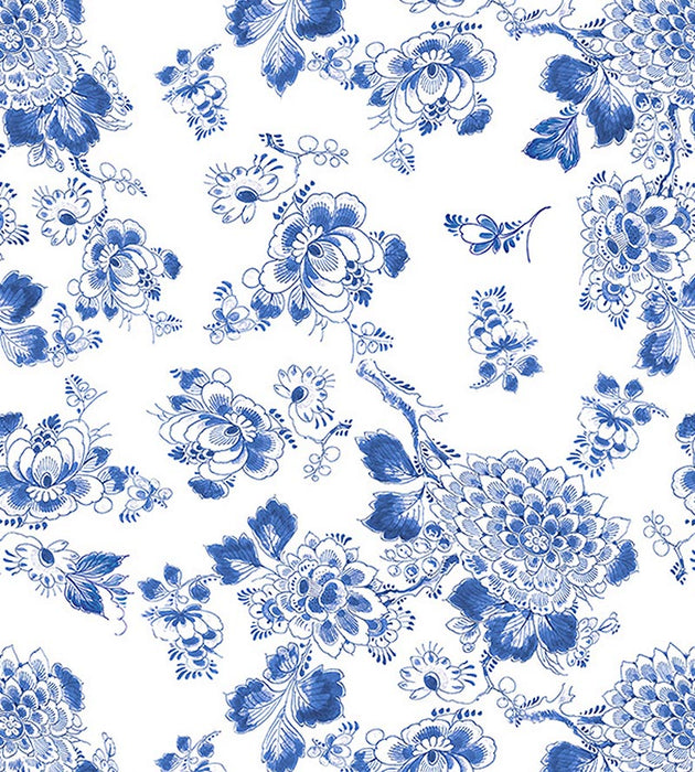 Nicolette Mayer Heritage Blue Wallpaper Sample WNM0001HERI