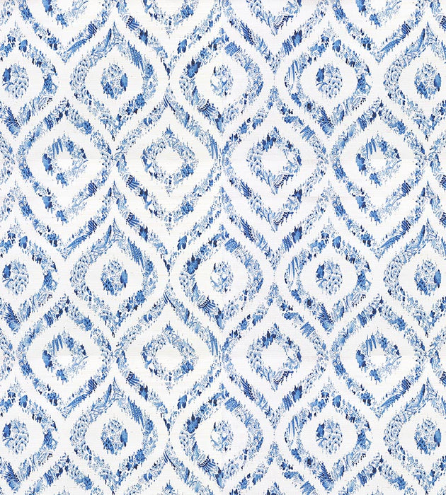 Nicolette Mayer Ikat Blue Wallpaper Sample WNM0001IKAT