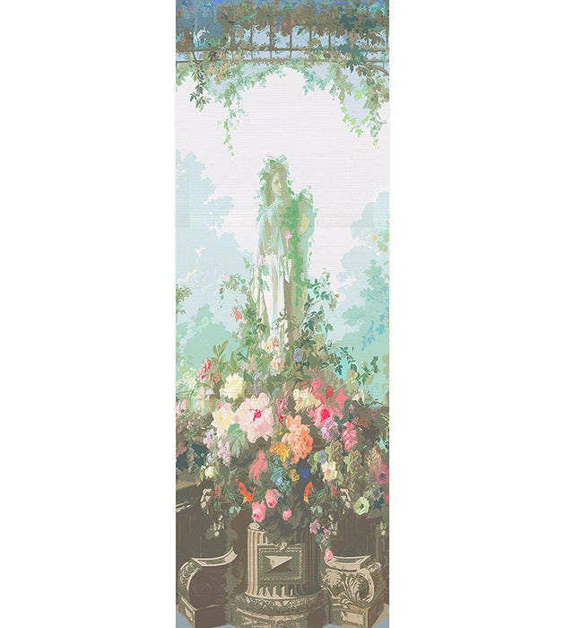 Nicolette Mayer Jardin Defosse Dyptich Chantilly - Statue Panel Wallpaper Sample WNM0001JARS