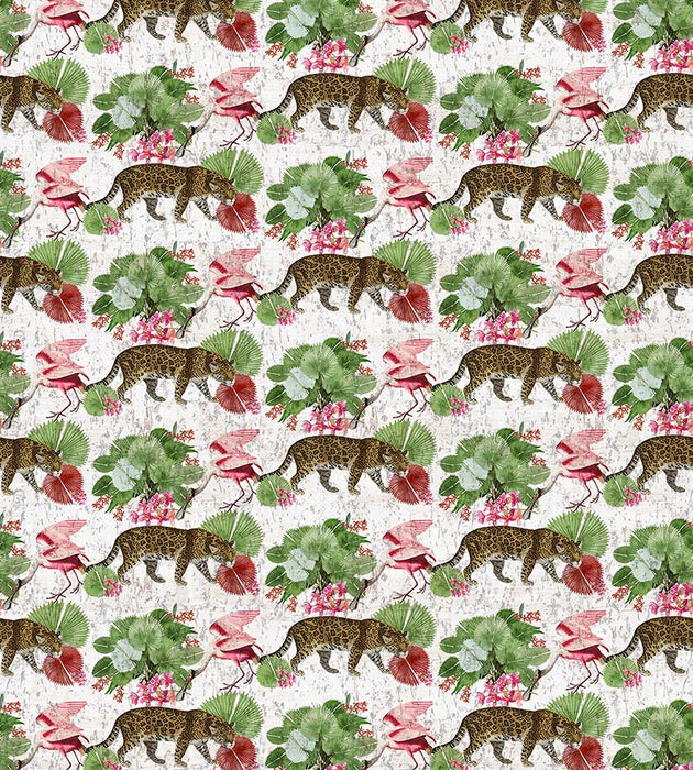 Nicolette Mayer Leopard Walk Colorful Wallpaper Sample WNM0001LEOP