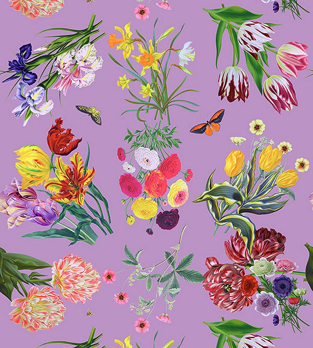 Nicolette Mayer Flora & Fauna Orchid Wallpaper Sample WNM0002FLOR