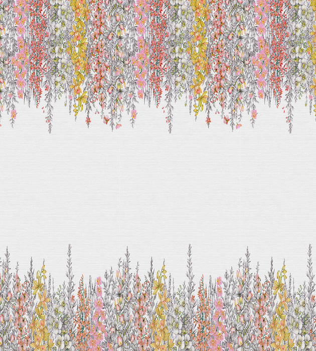 Nicolette Mayer Orchid Garden - Panel Coral & Blush Wallcovering WNM0002ORCH