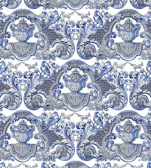 Nicolette Mayer William & Mary Blue Wallpaper WNM0002WMMY