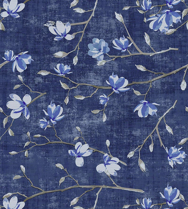 Nicolette Mayer Bloom Delft Blue Wallpaper WNM0003BLOO