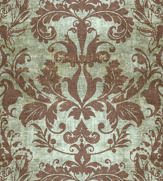 Nicolette Mayer Palace Damask Sage Wallpaper Sample WNM0003PALA