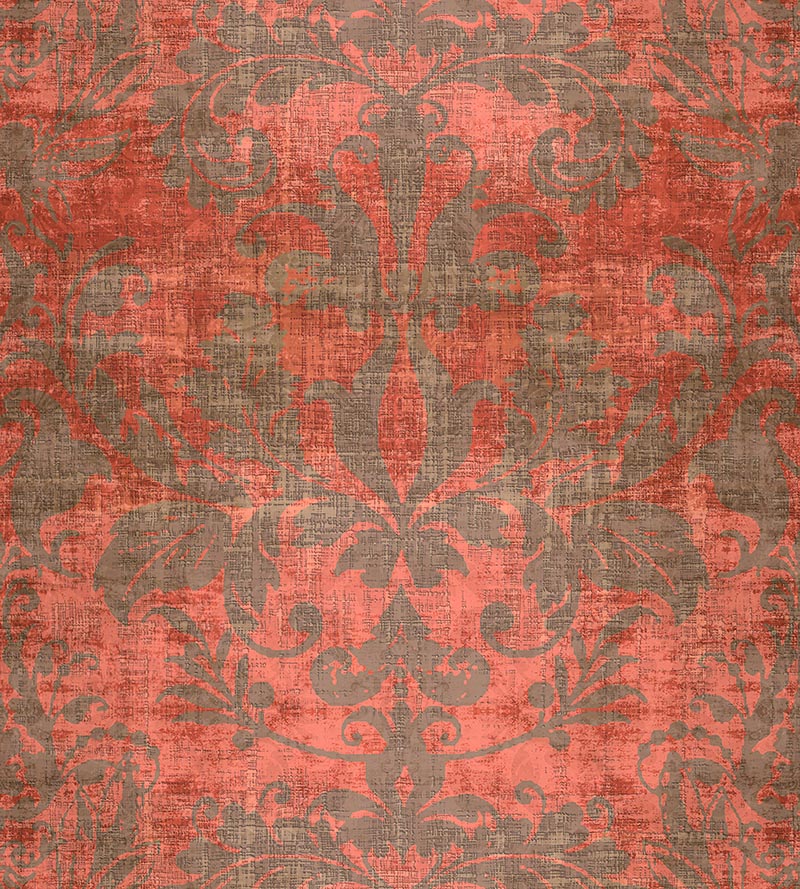 Nicolette Mayer Palace Damask Clay Wallpaper Sample WNM0006PALA