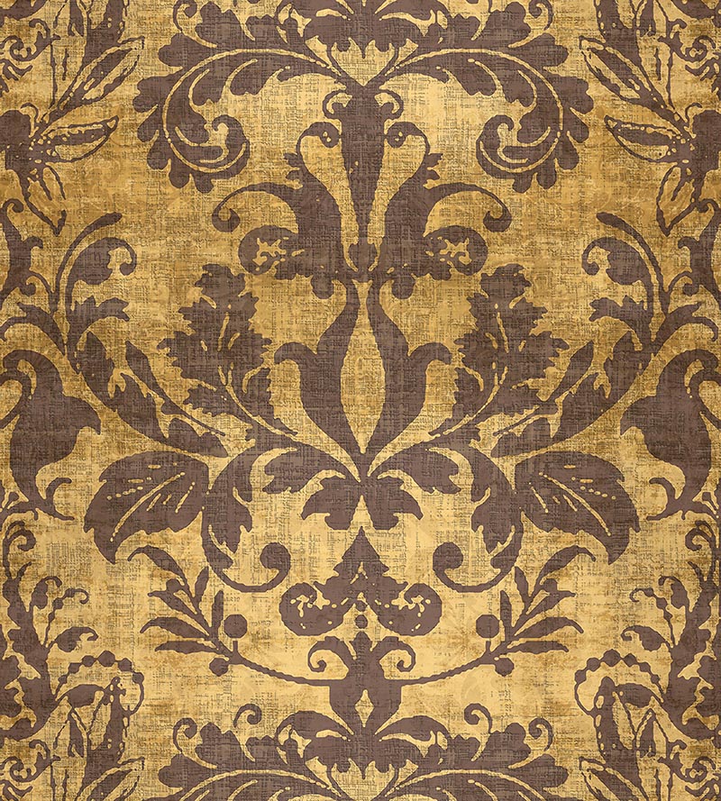 Nicolette Mayer Palace Damask Gold Wallpaper Sample WNM0009PALA