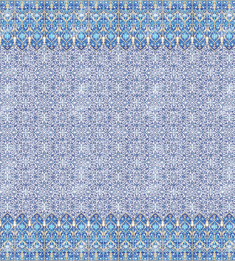 Nicolette Mayer Iznik Overdye - Panel Classic Wallpaper Sample WNM1009IZNI