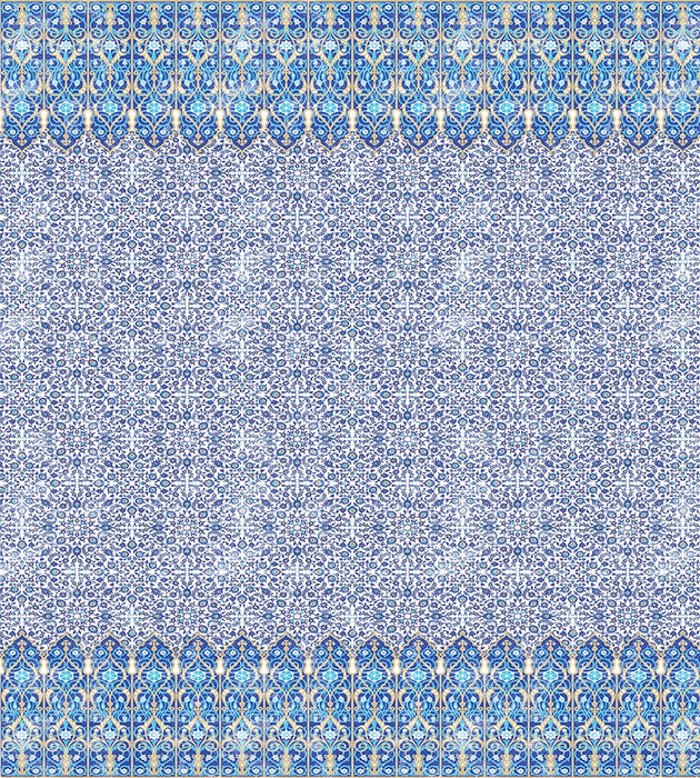 Nicolette Mayer Iznik Overdye - Panel Classic Wallpaper WNM1009IZNI