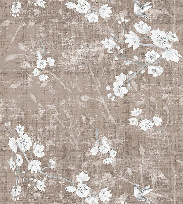 Nicolette Mayer Blossom Fantasia Mocha Wallpaper Sample WNM1033BLOS