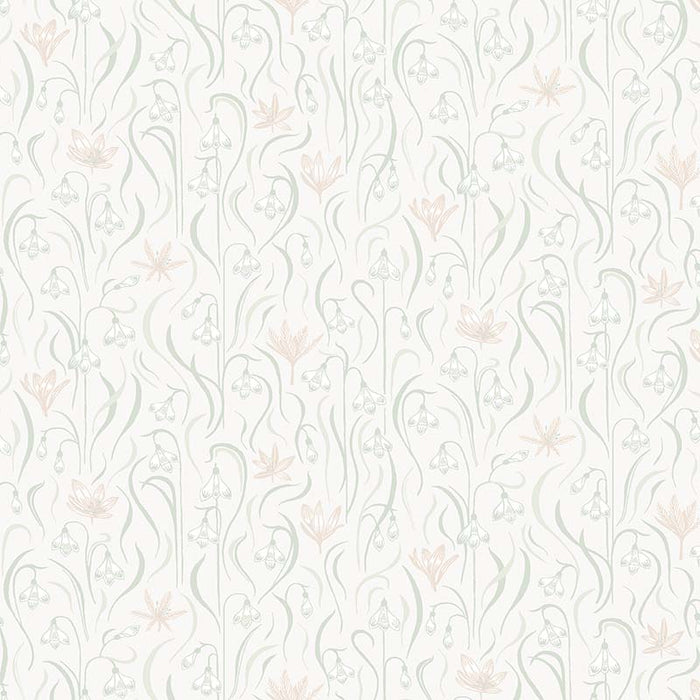 Sandberg Signe Spring Green Wallpaper Sample WSB 00010157