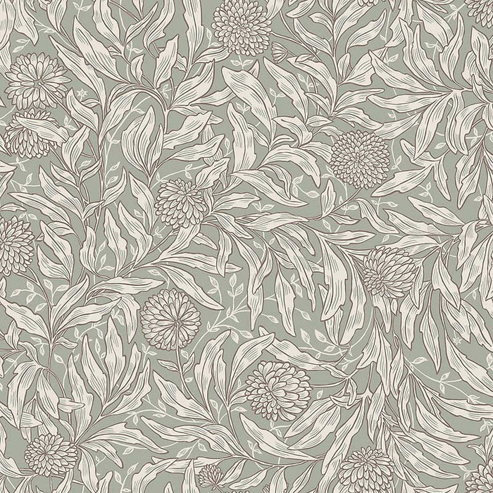 Sandberg Olof Sage Green Wallpaper Sample WSB 0002OLOF