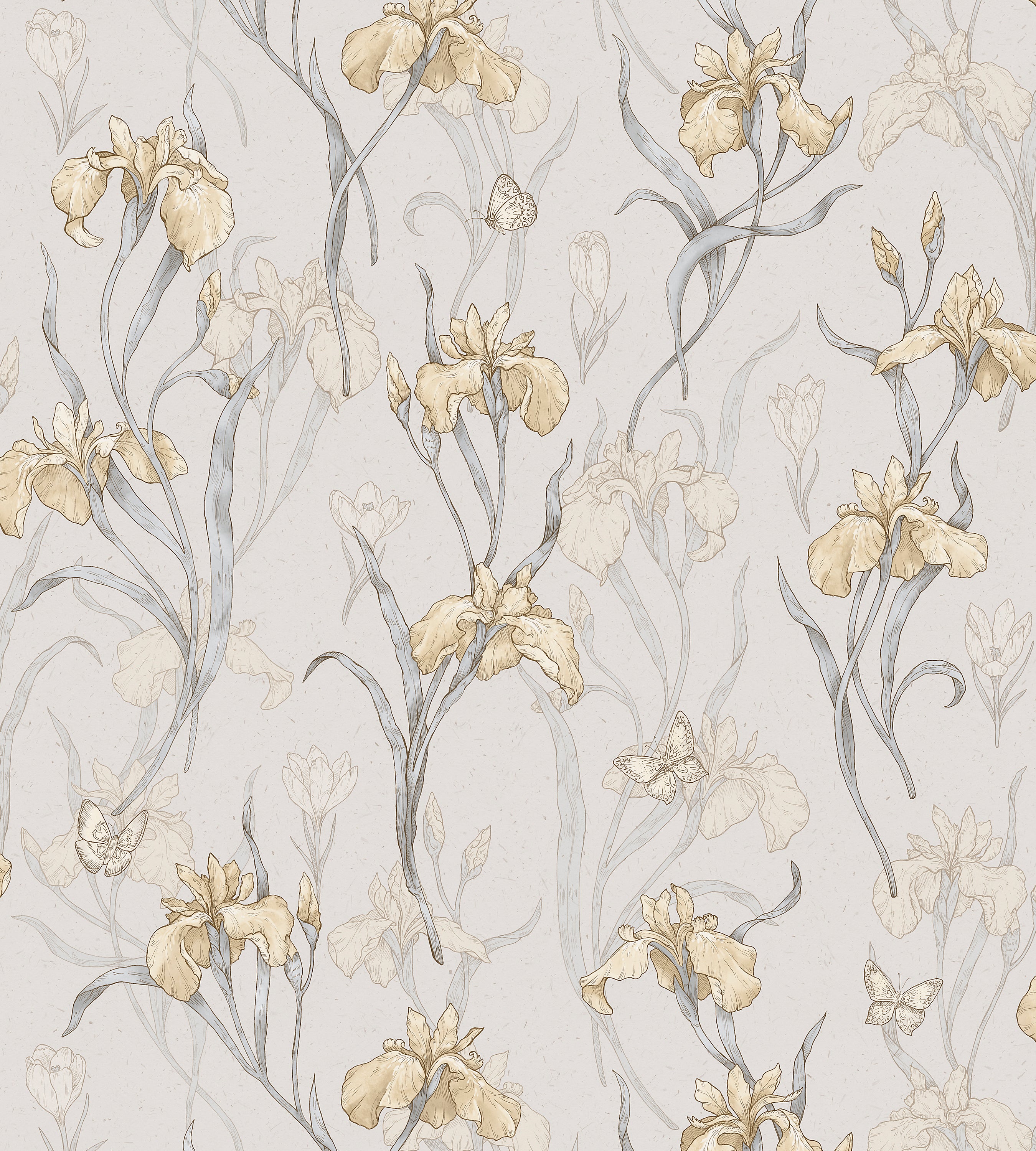 Sandberg Iris Amber Wallcovering Sample WSB003601013