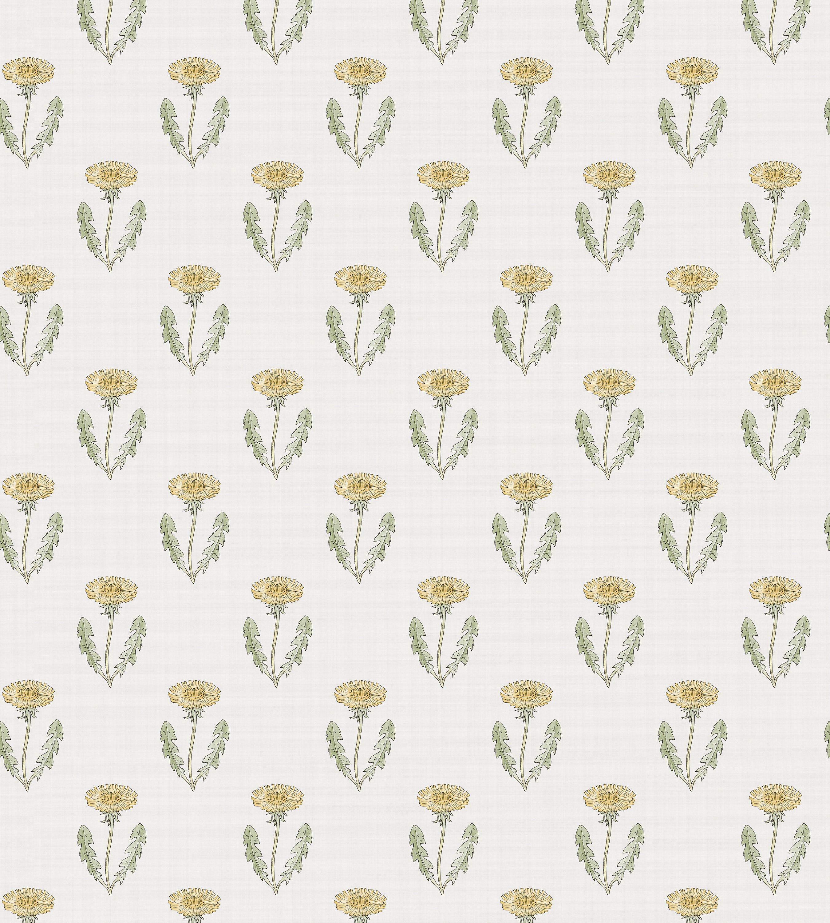 Sandberg Maskrosen Spring Green Wallcovering Sample WSB0037S1013